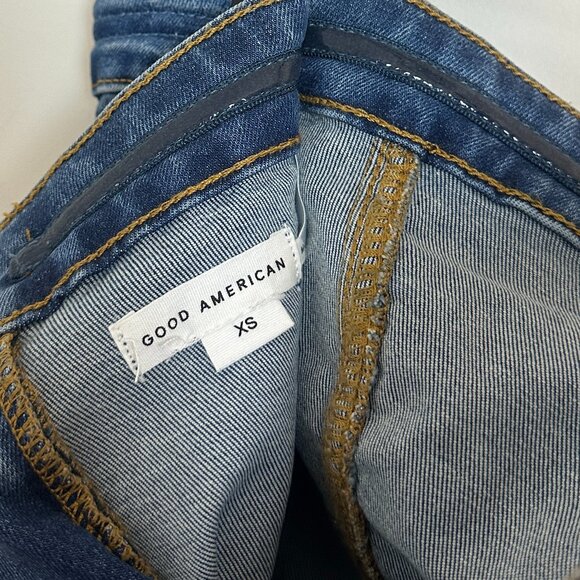 GOOD AMERICAN Tube Midi Dress in Indigo594 Size X-Small - Picture 7 of 8